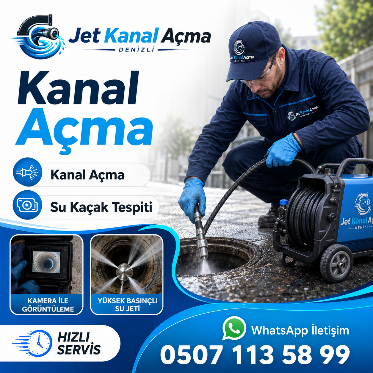 Denizli kanal açma profesyonel servis